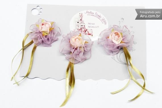 Cartela de flores de viscose